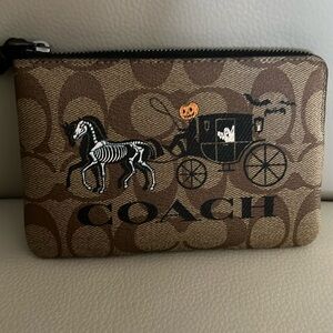 NWT Coach Halloween 2023 zip pouch
